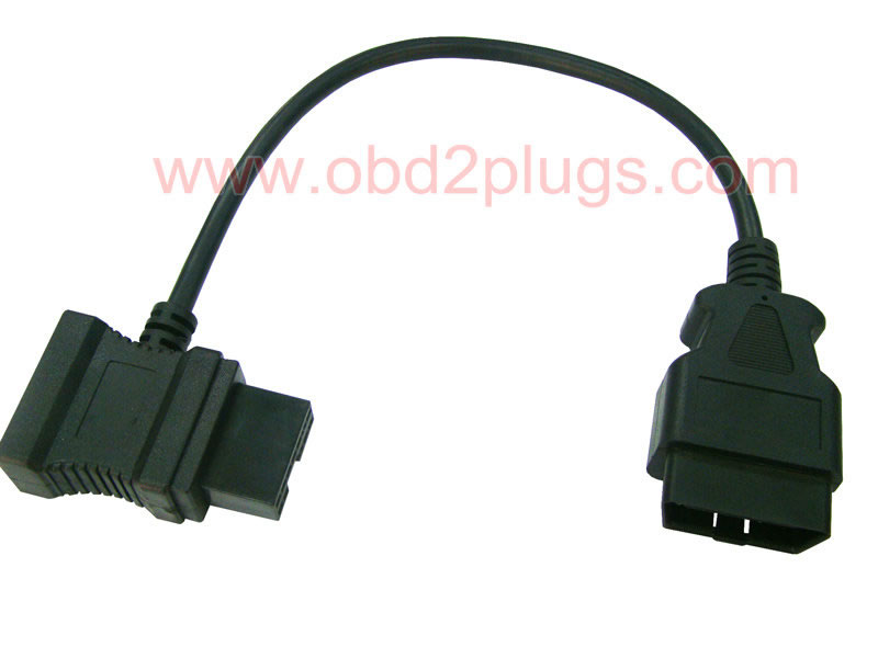 OBD2 Male to MTU3-12Pin+DB15 Male Cable