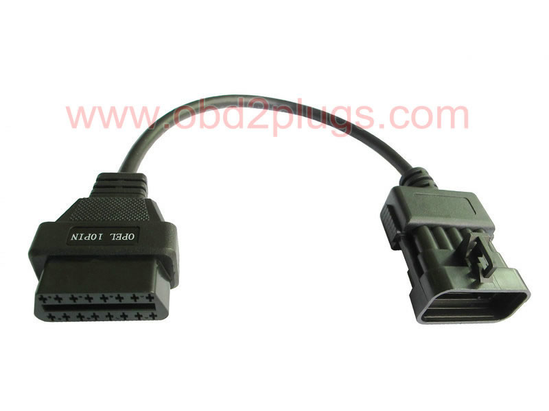 OBD2 Female to OPEL-10Pin Male Cable