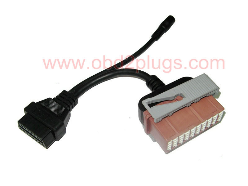 OBD2 Female to PSA-30PinFemale+DC5.5*2.1 Cable