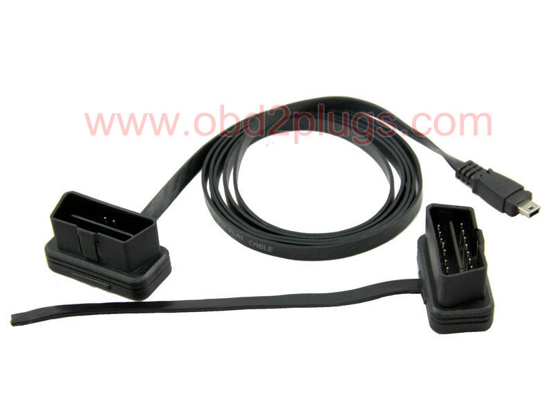Ultra Low Profile OBD2 Male to MINI USB Cable