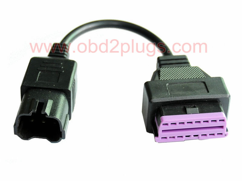 OBD2 Female to 6P Male Cable