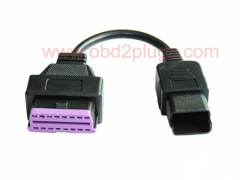 OBD2 Female to 4P Male Cable