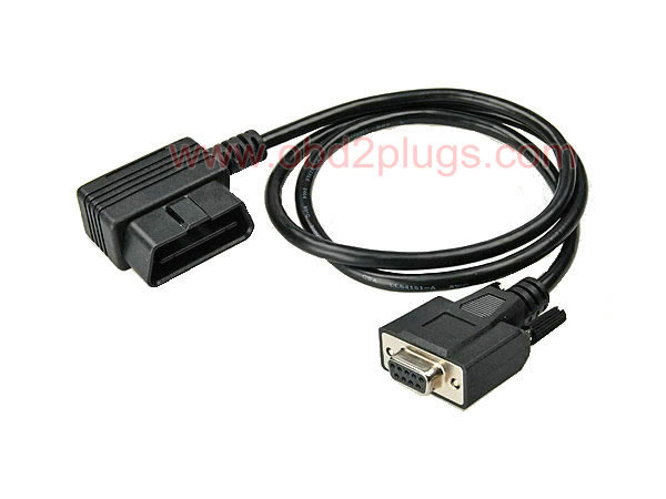 OBD2 Male Right-Angle to DB9 Female Cable
