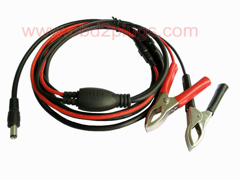 DC5.5*2.1 to Battery clamp*2 Cable