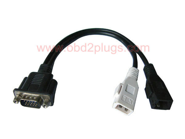 HDB15 Male to AUDI-2Pin+2Pin Cable