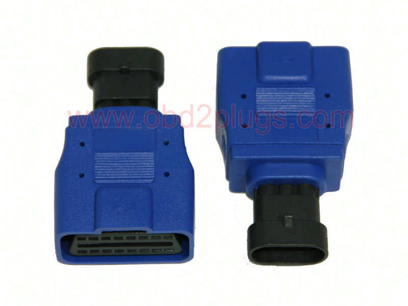 OBD2 Female to FIAT-3Pin Adapter