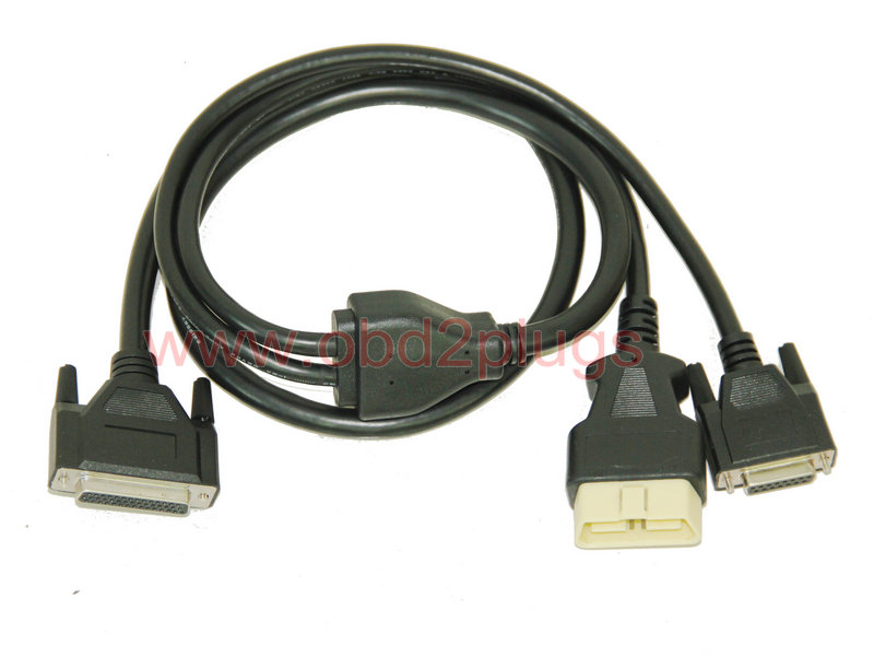 HDB44 Female to OBD2 Male+DB15 Female Cable