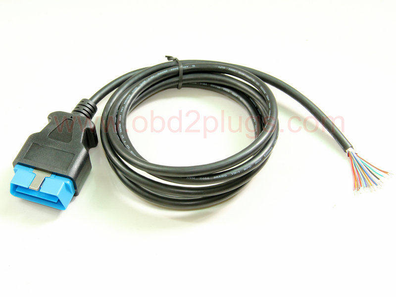 OBD2 Male(12V) to Open end Cable