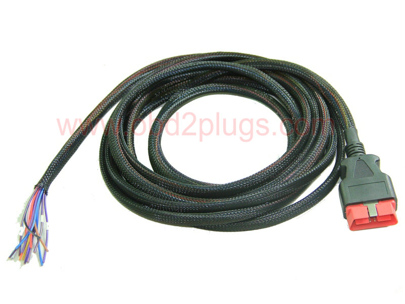 OBD2 Male(24V) to Open end Cable(L=5m)