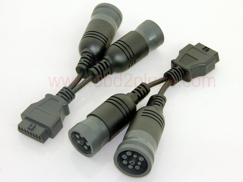 OBD2 Female to SAE J939 Deutsch 6in+9Pin cable