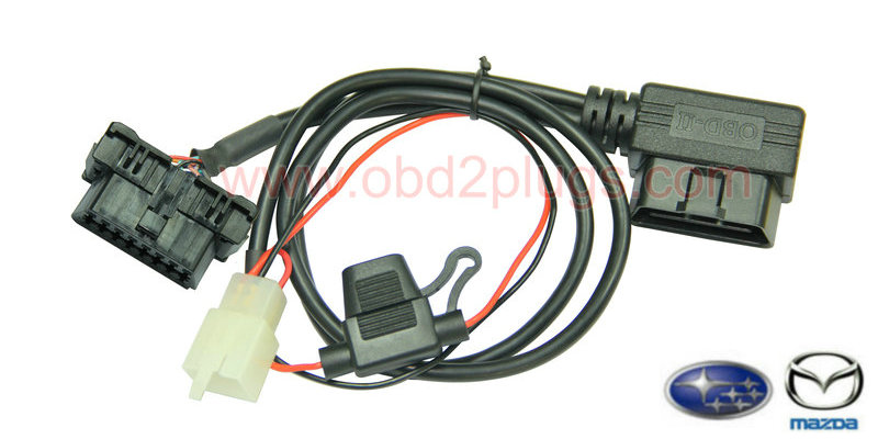 OBD2 splitter Y cable with fuse fit MAZDA&Mitsubhishi&Suzuki