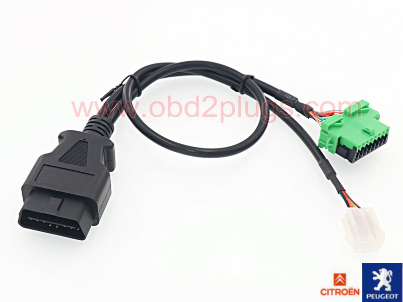 OBD2 Pass through Cables fit Citroen&Peugeot