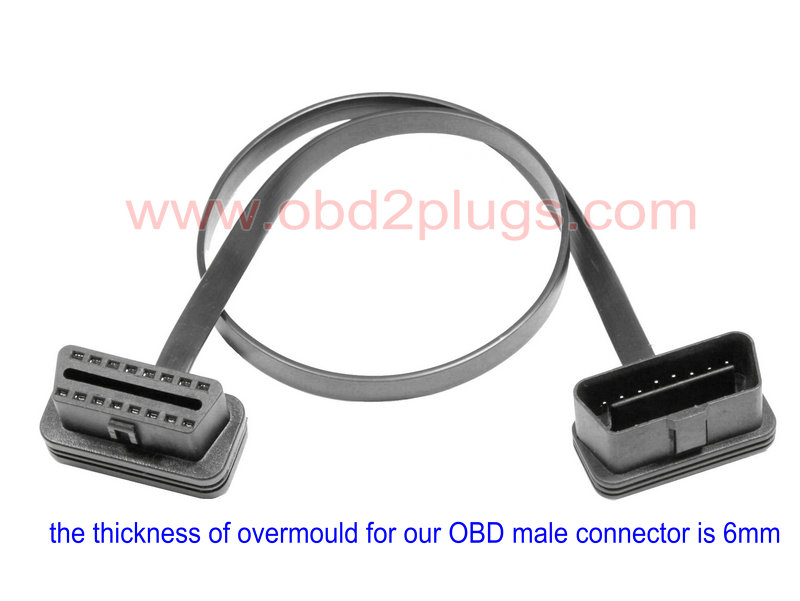 Ultra low Profile OBD2 Extension Cable-8C