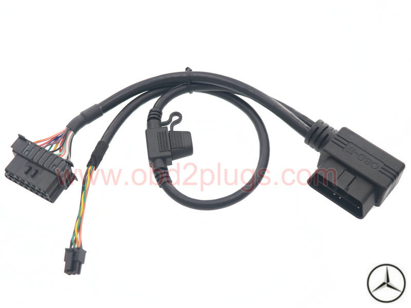 OBD2 Pass through Cables with fuse fit MB
